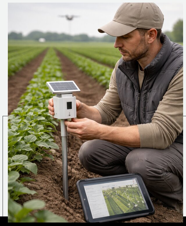 IoT мониторинг сельскохозяйственных полей и контроля в Балакове